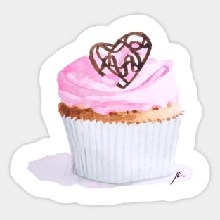 Vanilla Cupcake Sticker